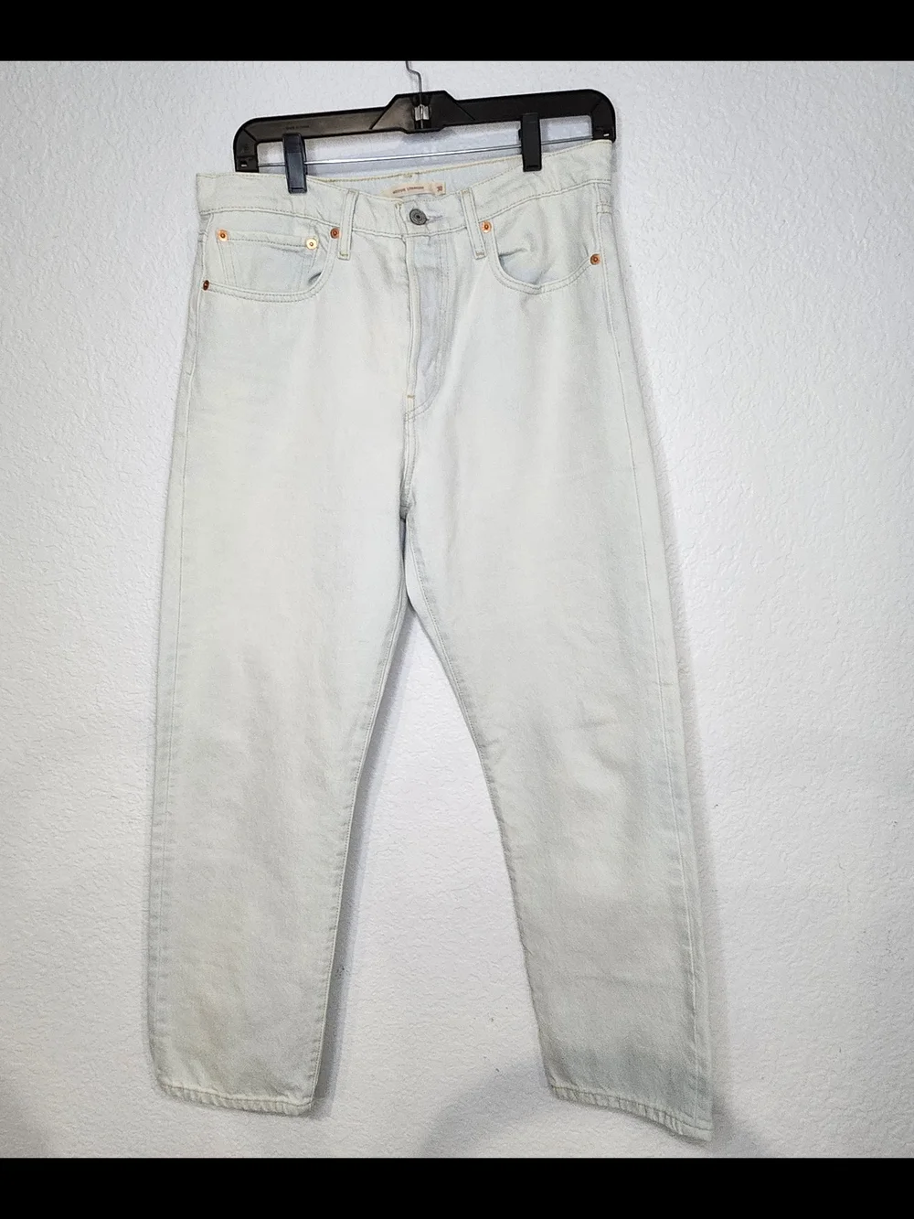Levi's Men's Straight Jeans in Light Gray